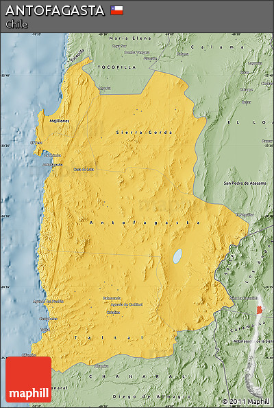Savanna Style Map of ANTOFAGASTA