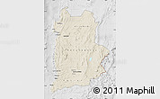 Shaded Relief Map of ANTOFAGASTA, lighten, desaturated