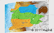 Political Panoramic Map of ANTOFAGASTA, physical outside