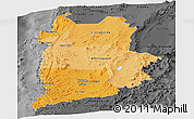 Political Shades Panoramic Map of ANTOFAGASTA, darken, desaturated