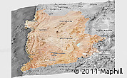 Satellite Panoramic Map of ANTOFAGASTA, desaturated