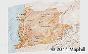 Satellite Panoramic Map of ANTOFAGASTA, lighten