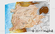 Satellite Panoramic Map of ANTOFAGASTA, physical outside