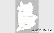 Gray Simple Map of ANTOFAGASTA, cropped outside