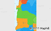 Political Simple Map of ANTOFAGASTA, political shades outside