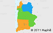Political Simple Map of ANTOFAGASTA, single color outside