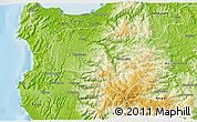 Physical 3D Map of Curanilahue