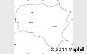 Blank Simple Map of Curanilahue, cropped outside
