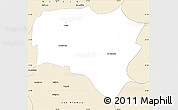 Classic Style Simple Map of Curanilahue