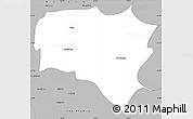 Gray Simple Map of Curanilahue