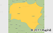 Savanna Style Simple Map of Curanilahue