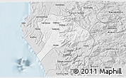 Silver Style 3D Map of Los Alamos