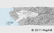 Gray Panoramic Map of Los Alamos