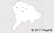 Classic Style Simple Map of Los Alamos, cropped outside