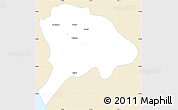 Classic Style Simple Map of Los Alamos, single color outside