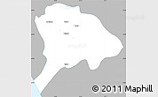 Gray Simple Map of Los Alamos, single color outside