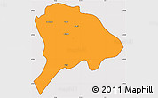 Political Simple Map of Los Alamos, cropped outside