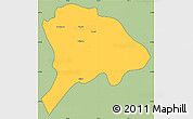 Savanna Style Simple Map of Los Alamos, cropped outside