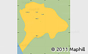 Savanna Style Simple Map of Los Alamos, single color outside