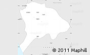 Silver Style Simple Map of Los Alamos