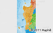 Political Shades Map of ARAUCO