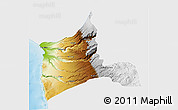 Physical 3D Map of ARICA, single color outside