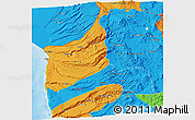 Political 3D Map of ARICA