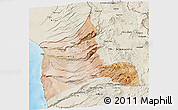 Satellite 3D Map of ARICA, shaded relief outside