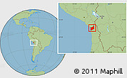 Savanna Style Location Map of Arica