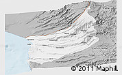 Gray Panoramic Map of Arica