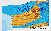 Political Panoramic Map of Arica