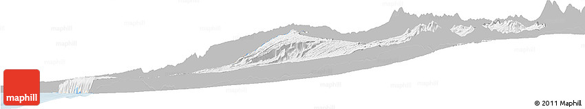 Gray Horizon Map of ARICA, single color outside