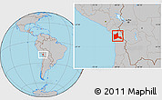 Gray Location Map of ARICA