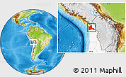 Physical Location Map of ARICA, highlighted country