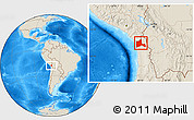 Shaded Relief Location Map of ARICA