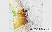 Physical Map of ARICA, lighten