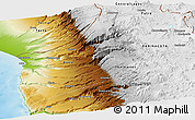 Physical Panoramic Map of ARICA