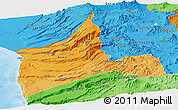 Political Shades Panoramic Map of ARICA