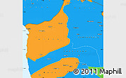 Political Simple Map of ARICA