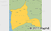 Savanna Style Simple Map of ARICA