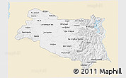 Classic Style 3D Map of BIOBIO, single color outside