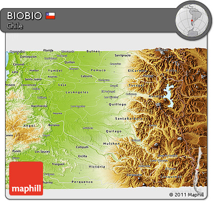 Physical 3D Map of BIOBIO