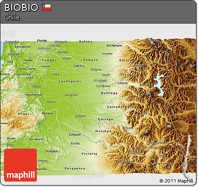 Physical 3D Map of BIOBIO