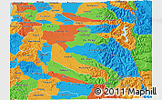 Political 3D Map of BIOBIO