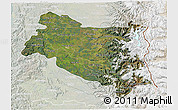 Satellite 3D Map of BIOBIO, lighten