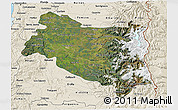 Satellite 3D Map of BIOBIO, shaded relief outside