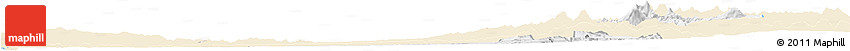 Classic Style Horizon Map of BIOBIO, single color outside