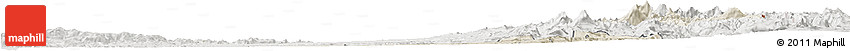 Shaded Relief Horizon Map of BIOBIO, lighten, semi-desaturated Shaded Relief Horizon Map of BIOBIO, lighten, semi-desaturated
