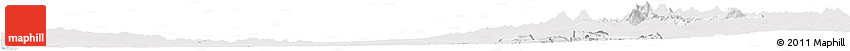 Silver Style Horizon Map of BIOBIO, single color outside