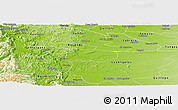 Physical Panoramic Map of Laja